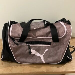 Puma Evercat Black and Pink Duffel Bag